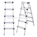 Aluminum double side folding domestic step ladder with en131